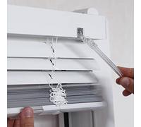 MADECOSTORE Store vénitien Aluminium Automatique 25mm sans percer - Blanc - L62 x H160cm