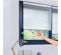 MADECOSTORE Store vénitien Aluminium Automatique 25mm sans percer - Gris - L52 x H160cm