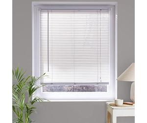 MADECOSTORE Store vénitien lamelles PVC 25mm - Blanc - L100 x H175cm