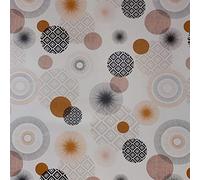 MadeInNature Nappe très épaisse imprimée, protège Table Type Gomme 2mm Tailles et Motifs au Choix, Nappe Anti-tâche (140x300 cm, Zoya Noir)