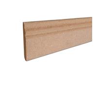 MadeInNature Plinthe moulurée à peindre, en bois MDF Naturel, Plinthe à moulure Style Louis XV, hauteur 10.8 cm fabrication Française longueur au choix (Naturel, 12 mètres)