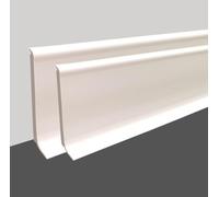 MadeInNature Plinthe PVC Blanche robuste hauteur 8 cm ou 10 cm, Plinthe plastique de longueur 2 mètres, Plinthe vinyle épaisse (Blanc, Hauteur 100 mm x Longueur 60 mètres)