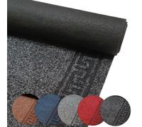 MadeInNature Tapis de Cuisine Devant d'Évier Antidérapant, Tapis de Passage Olympia, Largeur 66 cm (Anthracite, Longueur 450 cm)