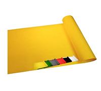 MadeInNature Tapis de Passage, Dimensions au Choix, Vert, Rouge, Noir, Gris, Jaune, Blanc, Tapis déco Anti-Feu, Intérieur et extérieur, Idéal pour Événementiel et Cérémonies (2x30 m, Jaune)