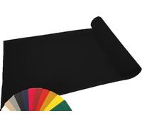 MadeInNature - Tapis moquette événementiel polyvalent : exposition, anniversaire, gala - Anti-feu - Tapis Réutilisable (Noir 1x20m)
