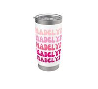 Madelyn Name Minimalist Design Gobelet isotherme en acier inoxydable double paroi