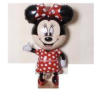 Madeoko Ballons géants en aluminium Mickey Minnie Mouse pour fête d'anniversaire 110 cm (Minnie Mouse - Rouge Pukka Dot)