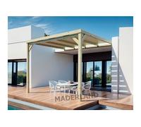 Maderland Pergola en bois adossée semi-couverte - modèle MONTPELLIER - 400 x 300 cm G