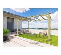 Maderland Pergola en bois autoportante - modèle BARCELONA - 510 x 420 cm bois G