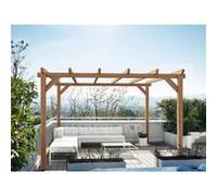 Pergola En Bois Lamellé-Collé Villeurbanne 600 X 300 Cm - Maderland Multicolore