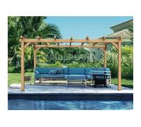 Pergola En Bois Lamellé-Collé Grenoble 800 X 300 Cm - Maderland Multicolore
