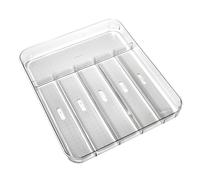 madesmart 96008 Rangement pour Plateau en Plastique avec poignée Souple Gris Clair