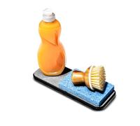 madesmart Bac d'évier en Granit, Collection de Pierres à sécher, Base antidérapante, Plastique diatomite thermoplastique, Caoutchouc