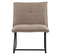 Paris prix Fauteuil design en tissu - Marron