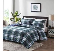 Madison Park Classics Parkston Duvet Alternative Doudou Mini Lot, Bleu Marine, Full/Queen