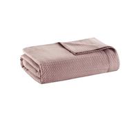 Madison Park - Couverture Douce certifiée 100% Coton égyptien, Respirant et Confortable, Design Classique, Couverture légère pour Toutes Les Saisons, pour lit King Size et canapé - Rose (274,3 x