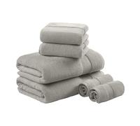 Madison Park Ensemble de Serviettes de Bain Turques, Gris