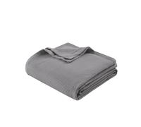 Madison Park Premier Confort Liquide Couverture en Coton, King, Gris