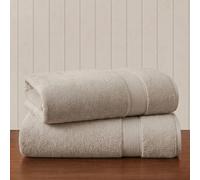 Madison Park Signature Lot de 2 Serviettes de Bain luxueuses 800 g/m² 100% Coton très absorbantes, séchage Rapide, qualité hôtelière et Spa, pour Salle de Bain, 86,4 x 172,7 cm, Naturel