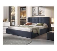 Mael - lit coffre - 180x200 - en tissu - sommier inclus