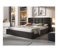 Mael - lit coffre - 180x200 - en tissu - sommier inclus