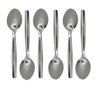 Maelsa® Lot de 6 Petites Cuillères à Café Cuillère de Table et Cuillère à Dessert en Acier Inoxydable 11,5 x 2,5 cm Pour le café, moka, expresso, thé Convient également à la dégustation de verrines