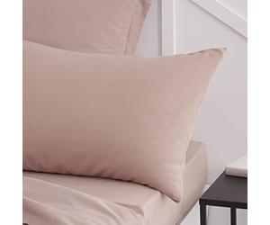 Maelsa - Taie Oreiller Rectangle 50/70+5 Coton Today Essential Rose des Sables