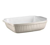 Mäser 931501 Série Kitchen Time Plat rectangulaire idéal pour lasagnes, moule à tiamisu, moule rectangulaire résistant aux rayures et aux coupures, 33 x 24 x 8 cm, céramique, gris