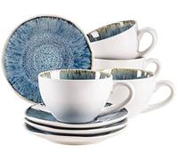 MÄSER Lot de tasses en grès bleu La Reine des Neiges 270 ml