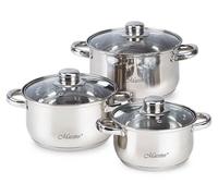 Maestro Batterie de cuisine 6 pièces 3L 4L 5L MR20206XLXXA