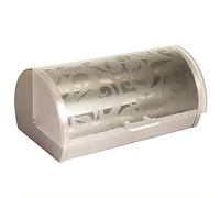 Maestro MR-1671S, Boîte à Pain, Couvercle Coulissant, Récipient de Rangement pour Garder Le Pain et Les Petits Pains Frais Plus Longtemps, Design Élégant, Acier Inoxydable, Acrylique, Bread Box