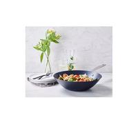 MAESTRO Wok en Acier Carbone anti-adhésif Bleu BEKA D31 cm