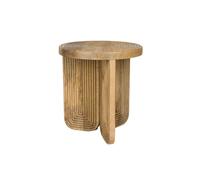 MAEZE - Table d'appoint ronde en bois de manguier D40 Marron