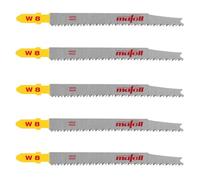 Mafell Lot de 5 lames de scie sauteuse W8, Wood Complete