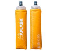 MAFLASK® Gourdes/Flasques Souples 500 ml - Lot de 2 Softflask Diamètre 42 mm Sans BPA, Ultra-Légères,Anti-Fuite, Bouteilles d’Eau Sport pour Running, Trail, Randonnée & Vélo (ORANGE - 500ML- 2pcs)