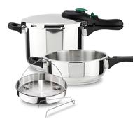 Magefesa DYNAMIC - Lot D'autocuiseurs Rapides 3L + 6L + Panier, Acier Inoxydable 18/10, Efficacité Énergétique, Tous Types de Cuisines, induction