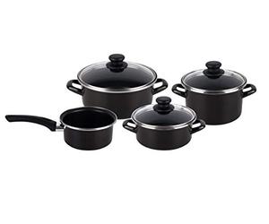 MAGEFESA Kenia - Batterie de cuisine 7 pièces Noir 41 x 27 x 19 cm