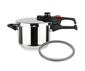 Magefesa Practika Plus - Autocuiseur Rapide 3.2L + Joint en Silicone, Acier Inoxydable 18/10, Capteur de Pression, Pour Induction, Économie d'Énergie