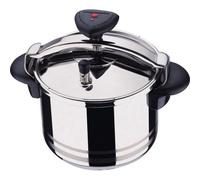 Magefesa Star Recta - Autocuiseur Traditionnel 4L, Acier Inoxydable 18/10, pour Tous Types de Cuisinières, Induction, 3 Systèmes de Sécurité