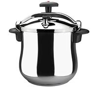 Magefesa Star Bombeada - Autocuiseur Traditionnel 10L, Acier Inoxydable 18/10, Cuisine Sain, Induction, Répartition de la Chaleur, Soupape Pivotante