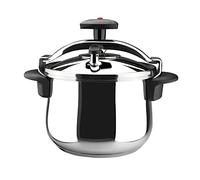 Magefesa Star Bombeada - Autocuiseur Traditionnel 6L, Acier Inoxydable 18/10, Cuisine Sain, Induction, Répartition de la Chaleur, Soupape Pivotante