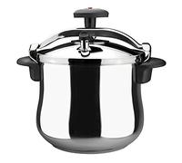 Magefesa Star Bombeada - Autocuiseur Traditionnel 8L, Acier Inoxydable 18/10, Cuisine Sain, Induction, Répartition de la Chaleur, Soupape Pivotante