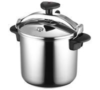 Magefesa Star Recta - Autocuiseur Traditionnel 10L, Acier Inoxydable 18/10, pour Tous Types de Cuisinières, Induction, 3 Systèmes de Sécurité