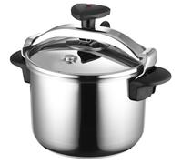 Magefesa Star Recta - Autocuiseur Traditionnel 6L, Acier Inoxydable 18/10, pour Tous Types de Cuisinières, Induction, 3 Systèmes de Sécurité