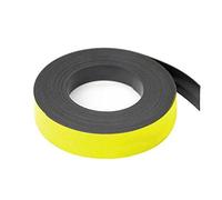 Magflex® Lite Flexible Matt Jaune Magnet Magnetine Rubant Du Pibles White Pabiers, Bandes Avis Ou Classeurs - 25mm de Large - 5 M de Longueur