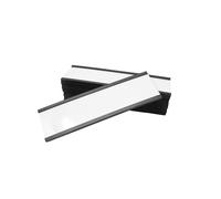MagFlex® Lot de 10 porte-étiquettes magnétiques profilés en C 25 mm x 100 mm - Solution d'étiquetage magnétique durable, facile à utiliser pour organiser les étagères, les bacs et les espaces de