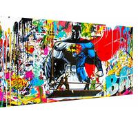 Magic Canvas Art Pop Art Batman Hero Held Impression sur toile 1 pièce Impression murale de qualité supérieure - B8172 80 x 40 cm
