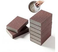 Magic Emery Heavy Duty Cleaning Sponge for Pots, Pans & Kitchen Cookware (Brown,10pcs)