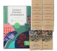 Magic Garden Seeds Coffret de graines d'herbes aromatiques 12 variétés | Herbes aromatiques de cuisine, épicées et délicieuses • Pour jardin, carré surélevé et balcon • Idéal pour débutants