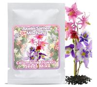 Magic of Nature: Graines d'Ancolie Mélange - env. 50 Pcs. | Semences Aquilegia - Vivaces et Rustiques - Fleurs Sauvages pour Abeilles et Jardin